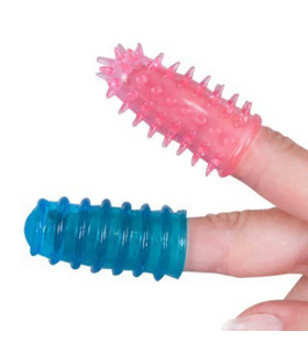 Насадки на палец рельефные, Yoy2Toys разноцветные, 2 шт - No Taboo
