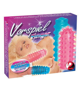 Насадки на палец рельефные, Yoy2Toys разноцветные, 2 шт - No Taboo