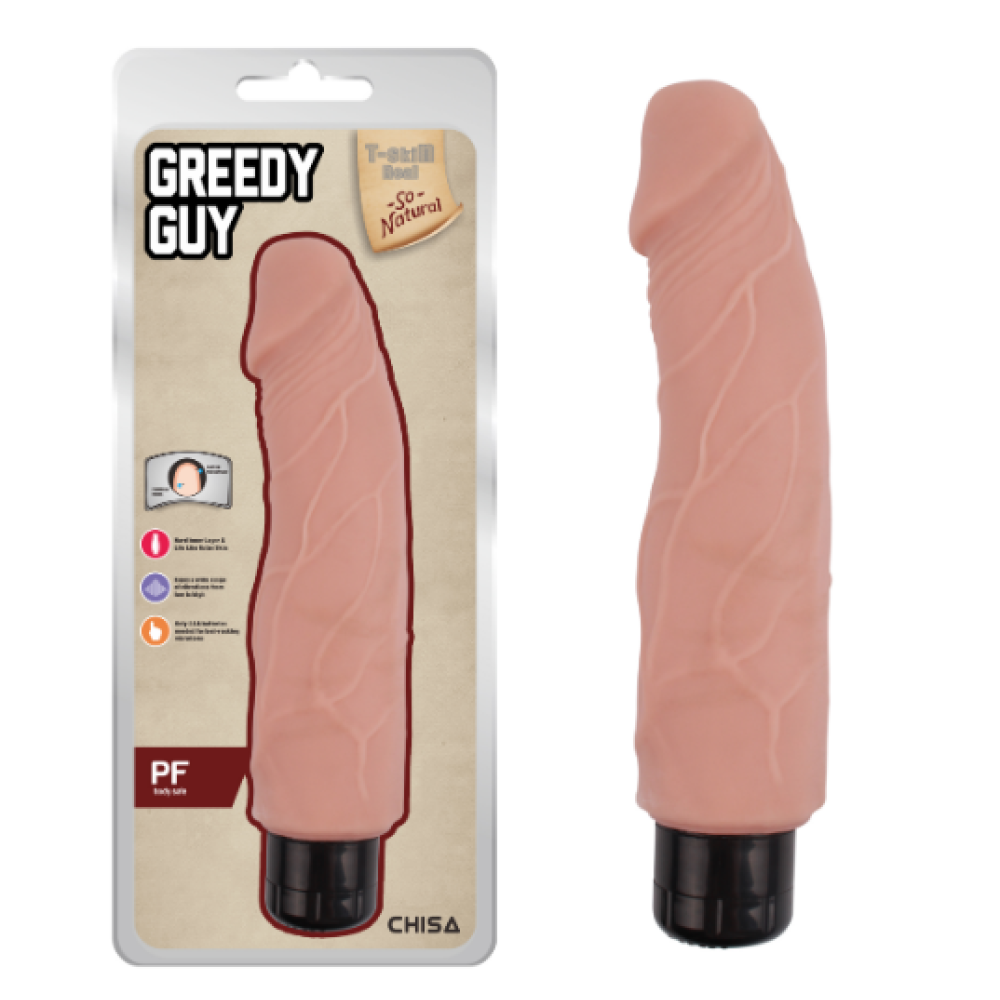 Вибратор из киберкожи Chisa Greedy Guy Flesh, реалистичный, 20 см х 5.5 см фото №0 — секс игрушки: Украина, NO TABOO