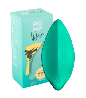 Вибратор для трусиков ROMP Wave бирюзовый, 11.5 х 5.3 см - No Taboo