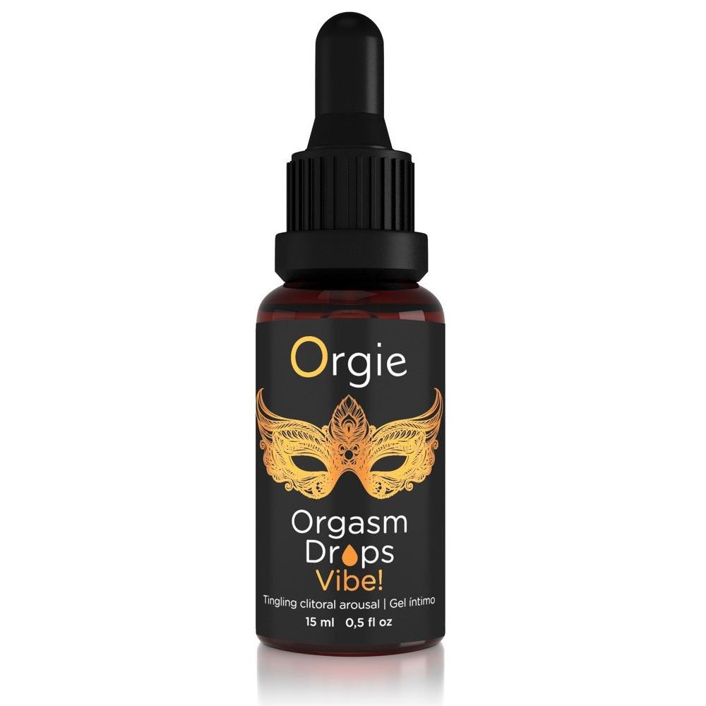 Клиторальные капельки с вибрацией Orgie Orgasm Drops Vibe, 15 мл, фото №0 — секс шоп Украина, NO TABOO