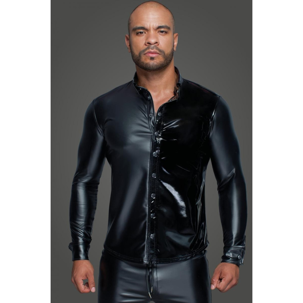 Pубашка виниловая Noir Handmade XL, фото №0 — секс шоп Украина, NO TABOO