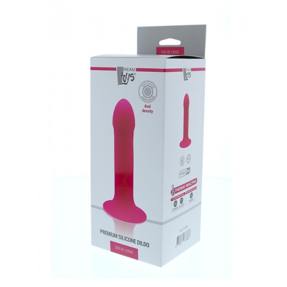 Термореактивный фаллоимитатор Dream Toys на присоске, розовый, 16.5 х 4 см фото №2 — секс игрушки: Украина, NO TABOO
