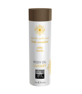 Массажное масло съедобное HOT Body Oil Luxury со вкусом ванили, 75 мл - No Taboo