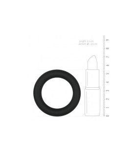 Черное эрекционное кольцо Silicone Cock Ring Medium - No Taboo