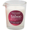 Массажная свеча RUF, 60 г, Taboo Candle Fiery Caresses с ароматом папоротника, фото №2 — секс шоп Украина, NO TABOO