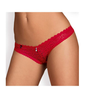 Сексуальные стринги с узором, красные L/XL - No Taboo