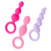 Набор анальных пробок Satisfyer Plugs colored разноцветный, 3 шт фото №1 — секс игрушки: Украина, NO TABOO