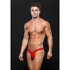 Мужские cтринги молнии спереди MICROFIBER LOWRISE ZIP THONG RED, S/M, фото №1 — секс шоп Украина, NO TABOO