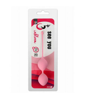 Вагинальные шарики Dream Toys Pleasure Balls розовые, 16.5 х 2.9 см - No Taboo