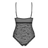 Сексуальный боди Obsessive 818-TED-1, XS/S, с узором, с интимным вырезом, черный, фото №4 — секс шоп Украина, NO TABOO