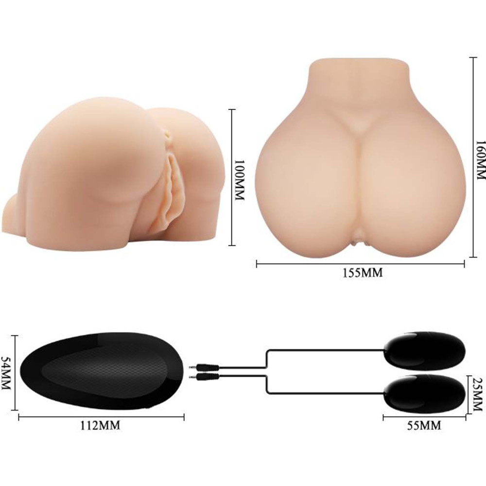 Мастурбатор вагина и анус - Crazy Bull Masturbator Vagina and Ass Vibrating Flesh фото №8 — секс игрушки: Украина, NO TABOO