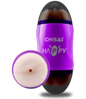Мастурбатор вагина и анус двухсторонний с вибрацией - Happy Cup Mouth & Ass Masturbator - No Taboo