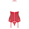 Эротический корсет и трусики из кружева с пажами для чулок corset & thong S/M, фото №4 — секс шоп Украина, NO TABOO
