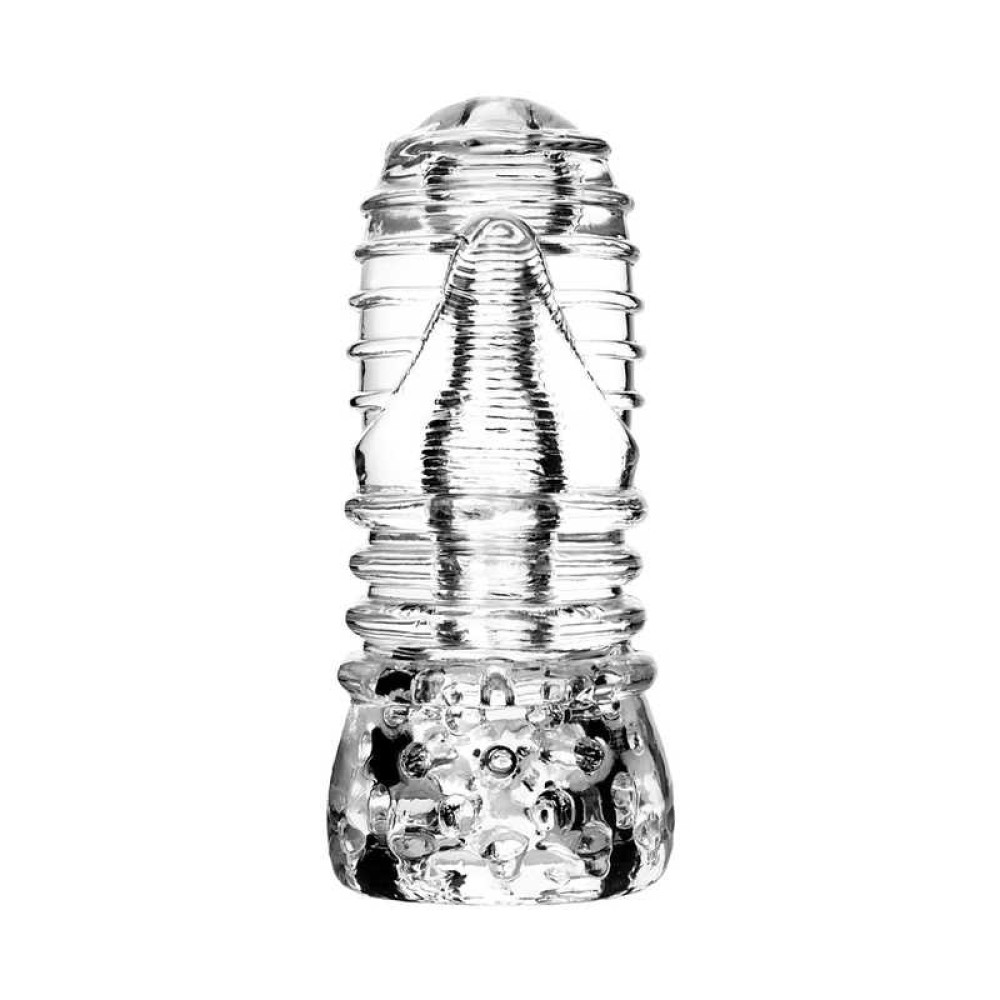 Мастурбатор рельефный, прозрачный Lingam 14 см фото №0 — секс игрушки: Украина, NO TABOO