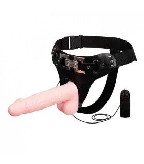 Страпон реалистичный с трусиками с вибрацией Vibrating Strap On Flesh - No Taboo