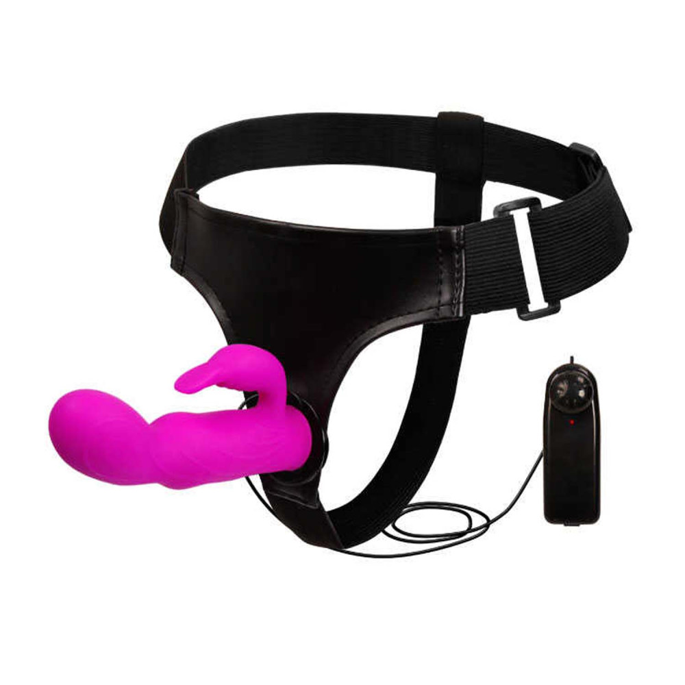 Страпон с вибрацией с клиторальным стимулятором Ultra Harness Strap-On фото №3 — секс игрушки: Украина, NO TABOO