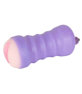 Мастурбатор компактный Purple TPR Pussy Masturbator - No Taboo