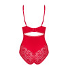 Эротическое боди из узорного кружева с интимным вырезом Jolierose teddy red L/XL, фото №4 — секс шоп Украина, NO TABOO