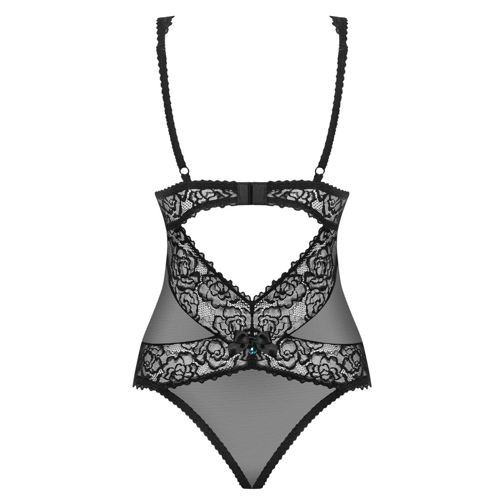 Сексуальное боди из кружева и украшения из бантика L/XL, фото №4 — секс шоп Украина, NO TABOO