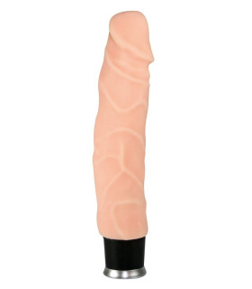 Вибратор реалистичный из киберкожи Nature Skin Big Vibe 22 см, диаметр 4 - No Taboo