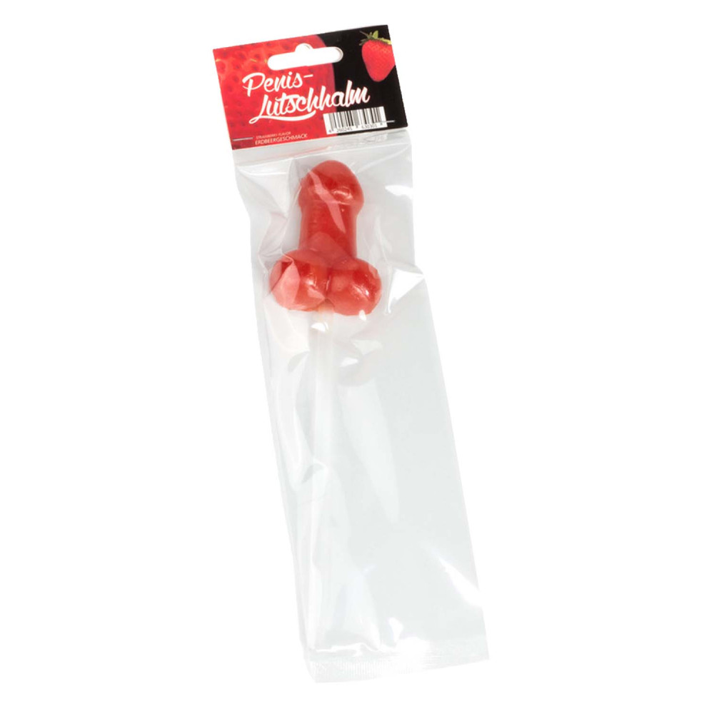 Конфета леденец в виде члена Penis-Strohhalm-Lolly Red, фото №2 — секс шоп Украина, NO TABOO