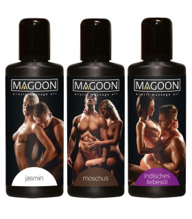 Набор массажных масел - Magoon Massage-le Set, 3 флакона по 50 мл - No Taboo