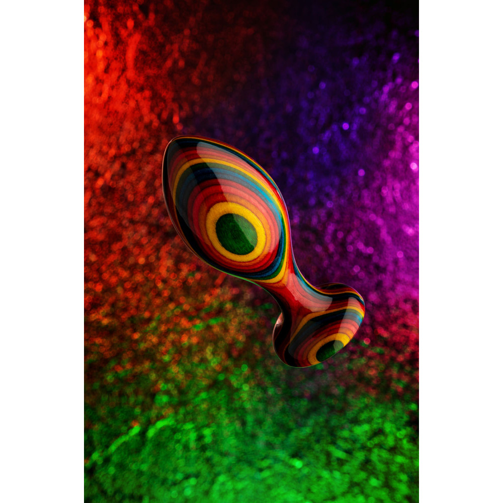 Деревянная анальная пробка Teatiamo Rainbow Large фото №13 — секс игрушки: Украина, NO TABOO