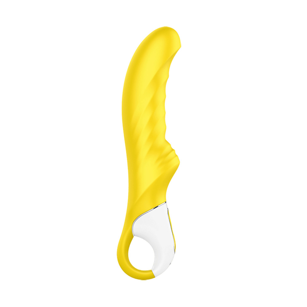 Вибратор Satisfyer Yummy Sunshine с кольцом, желтый, 22.5 х 4.1 см фото №3 — секс игрушки: Украина, NO TABOO