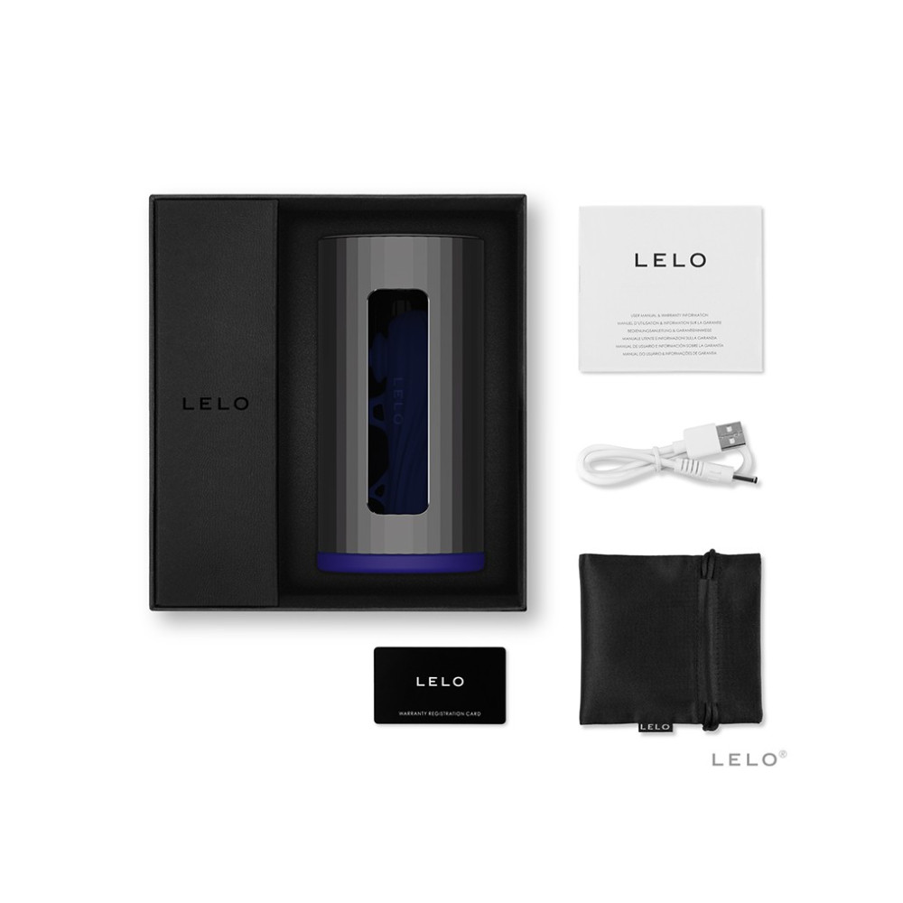 Мастурбатор смарт LELO F1S V2, с вибрацией и пульсацией, черно-синий фото №4 — секс игрушки: Украина, NO TABOO