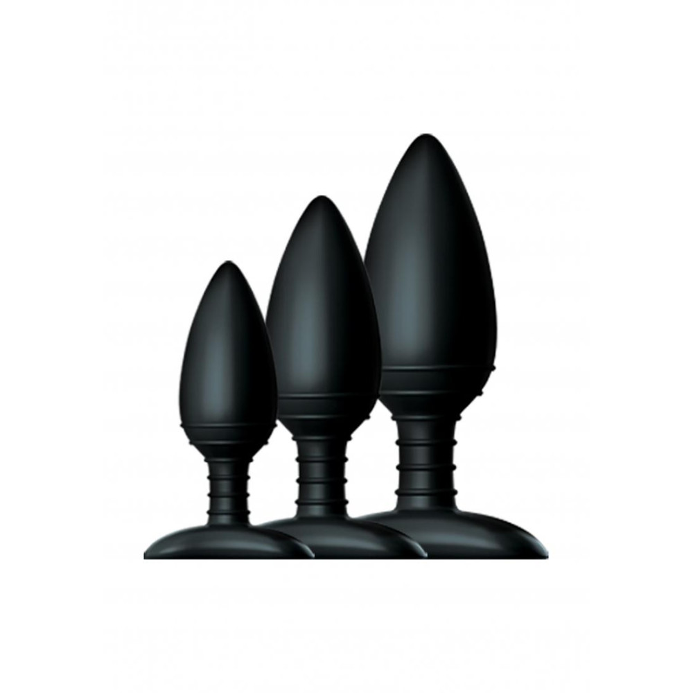 Набор анальных пробок Nexus Butt Plug Trio, 3 шт, черный фото №0 — секс игрушки: Украина, NO TABOO