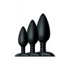Набор анальных пробок Nexus Butt Plug Trio, 3 шт, черный фото №1 — секс игрушки: Украина, NO TABOO