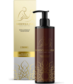 Массажное масло BodyGliss с ароматом кокоса и рома, 150 мл - No Taboo