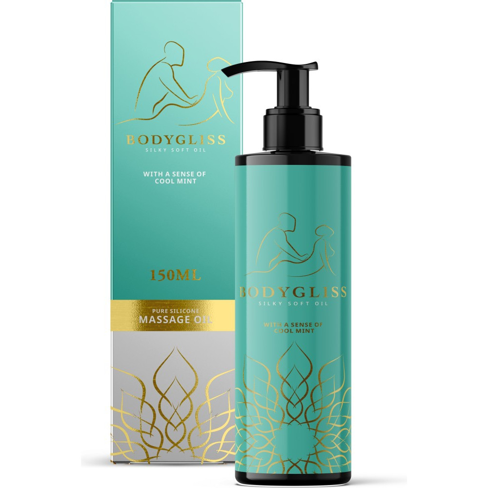 Массажное масло BodyGliss с ароматом мяты, 150 мл, фото №0 — секс шоп Украина, NO TABOO