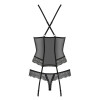 Эротический корсет с украшением из подвески corset & thong XXL, фото №4 — секс шоп Украина, NO TABOO