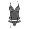 Эротический корсет с украшением из подвески corset & thong XXL, фото №3 — секс шоп Украина, NO TABOO