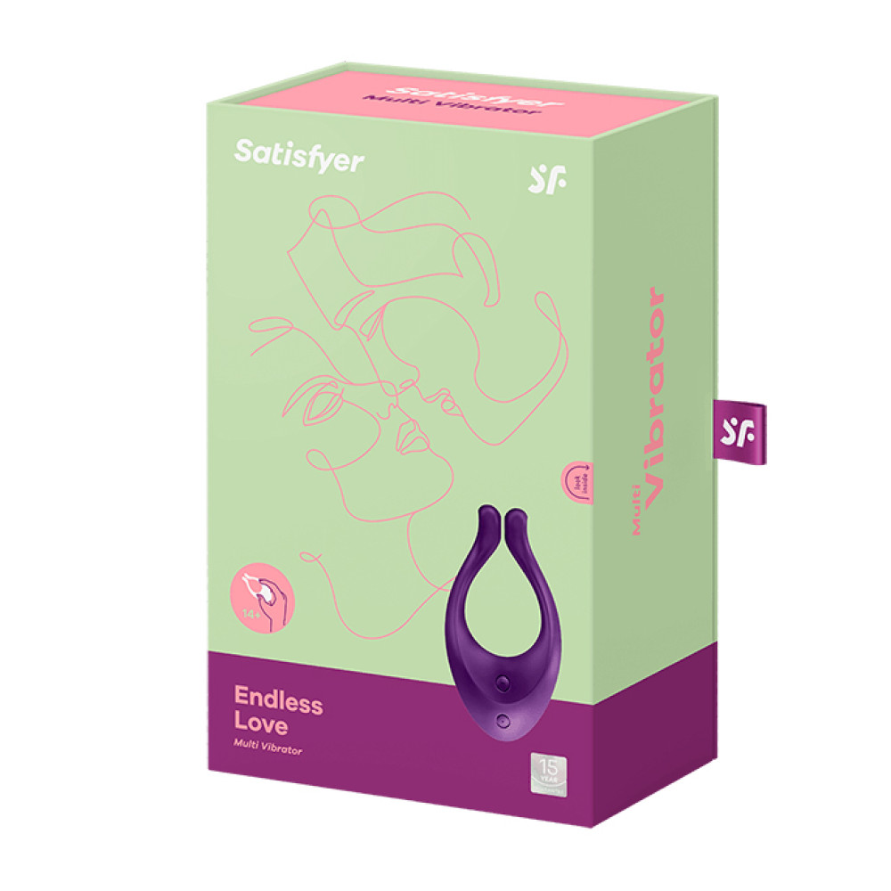 Вибратор для пар Satisfyer Endless Joy многофункциональный, фиолетовый, 13 х 3.3 см фото №2 — секс игрушки: Украина, NO TABOO