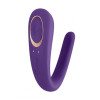 Вибратор для пар Satisfyer Double Classic с одним моторчиком, фиолетовый, 9.5 х 6.7 см фото №4 — секс игрушки: Украина, NO TABOO
