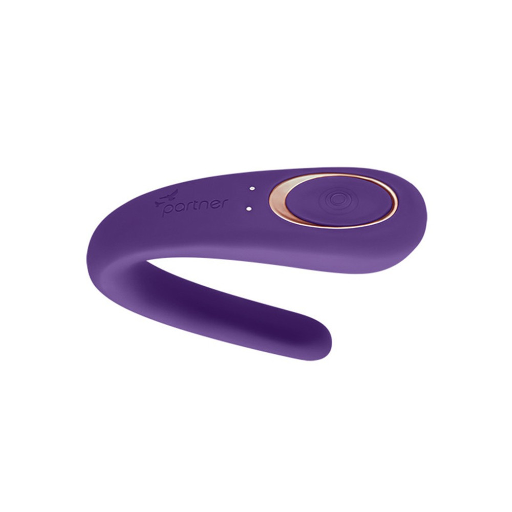 Вибратор для пар Satisfyer Double Classic с одним моторчиком, фиолетовый, 9.5 х 6.7 см фото №5 — секс игрушки: Украина, NO TABOO