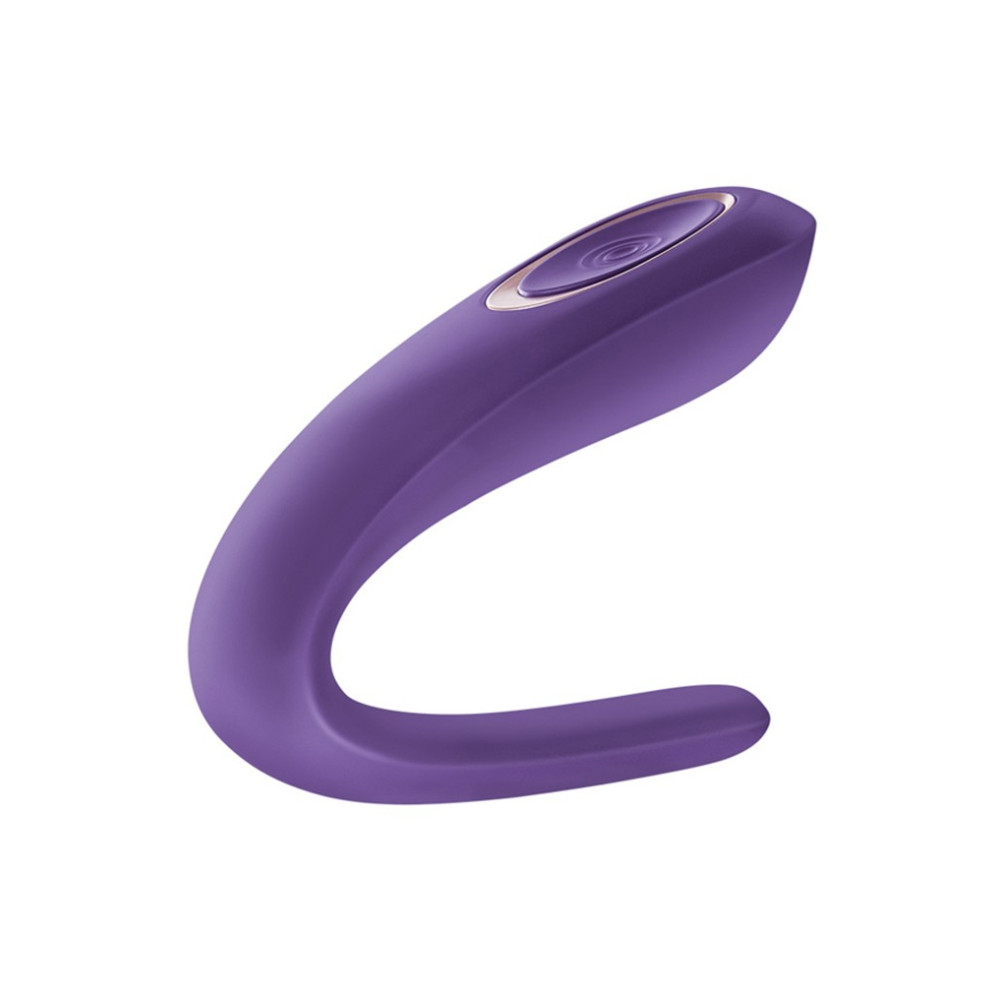 Вибратор для пар Satisfyer Double Classic с одним моторчиком, фиолетовый, 9.5 х 6.7 см фото №3 — секс игрушки: Украина, NO TABOO