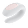 Вібратор для пар з підключенням до телефону Satisfyer (Сатисфаер) Double Joy White (39569)