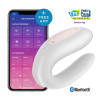 Вібратор для пар з підключенням до телефону Satisfyer (Сатисфаер) Double Joy White (39569)