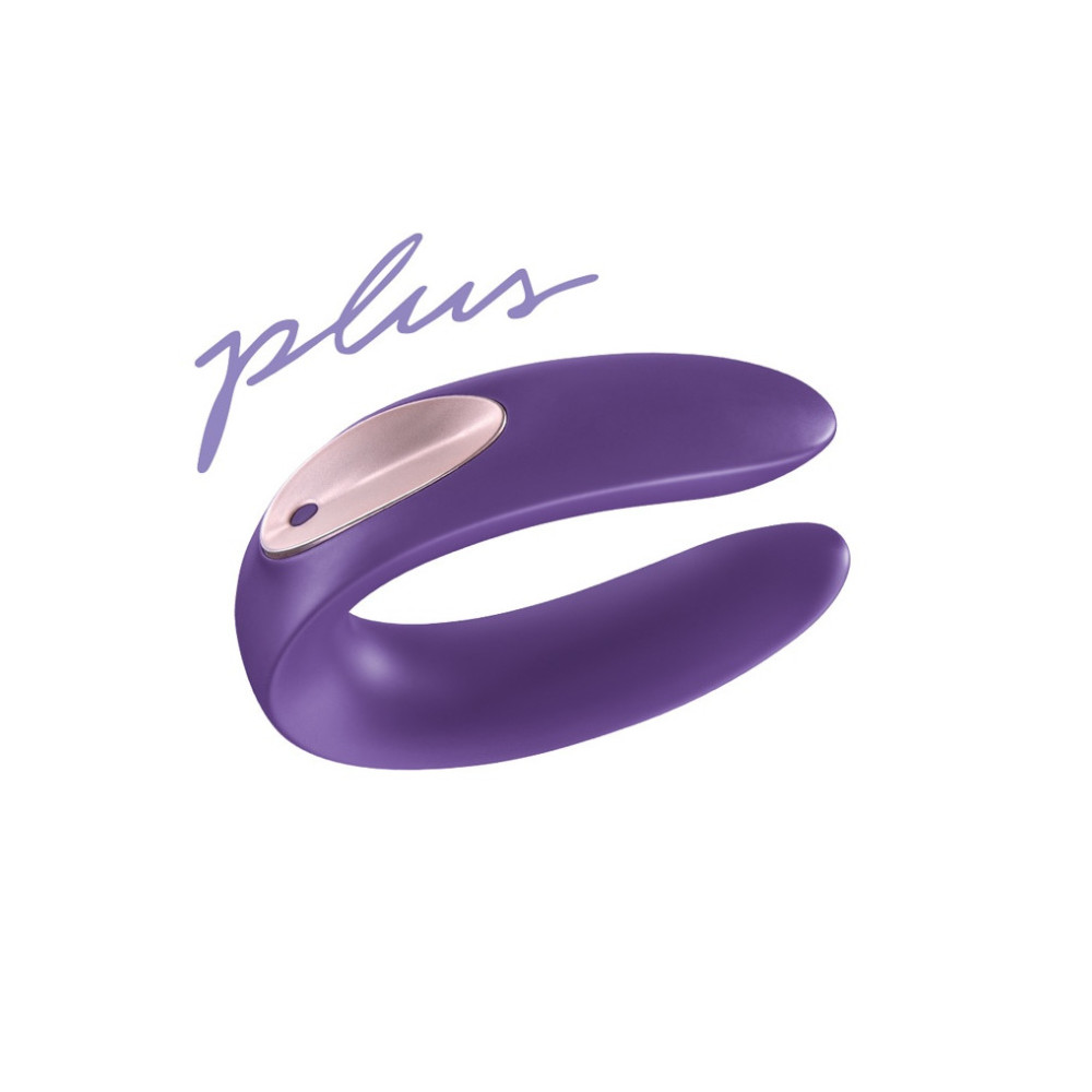 Вибратор для пар Satisfyer Partner Plus Remote с пультом, фиолетовый, 8.8 х 5.3 см фото №7 — секс игрушки: Украина, NO TABOO