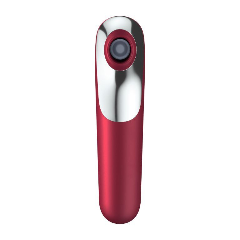Вакуумный стимулятор Satisfyer Dual Love с вибрацией, с приложением, красный, 17.9 х 4.9 см фото №3 — секс игрушки: Украина, NO TABOO