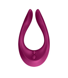Вибратор для пар Satisfyer Endless Joy многофункциональный, бордовый, 13 х 3.3 см - No Taboo