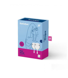 Набор менструальных чаш Satisfyer Feel Good прозрачный, 2 шт - No Taboo