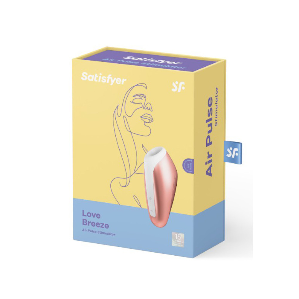 Вакуумный стимулятор клитора Satisfyer Love Breeze медный, 9.8 х 4 см фото №2 — секс игрушки: Украина, NO TABOO