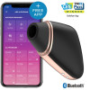 Вакуумный стимулятор с вибрацией Satisfyer Love Triangle с приложением, черный, 8.7 х 6.7 см фото №1 — секс игрушки: Украина, NO TABOO
