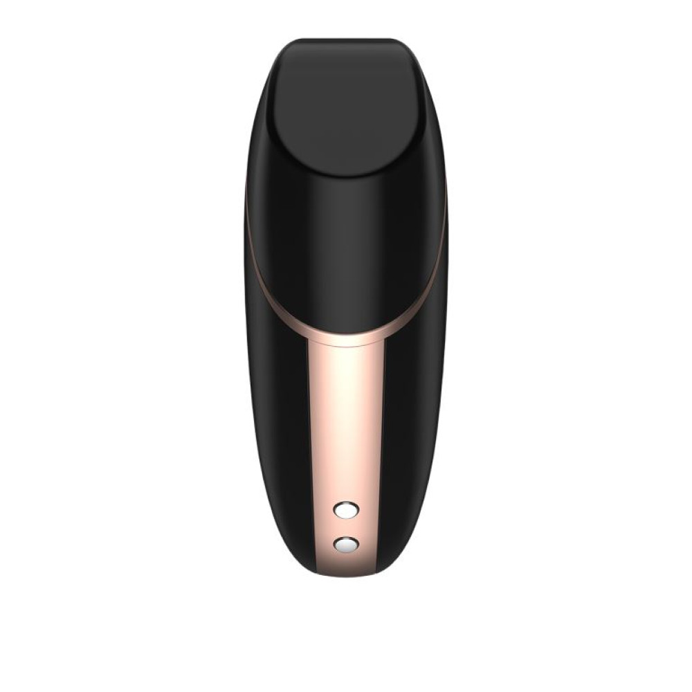 Вакуумный стимулятор с вибрацией Satisfyer Love Triangle с приложением, черный, 8.7 х 6.7 см фото №7 — секс игрушки: Украина, NO TABOO