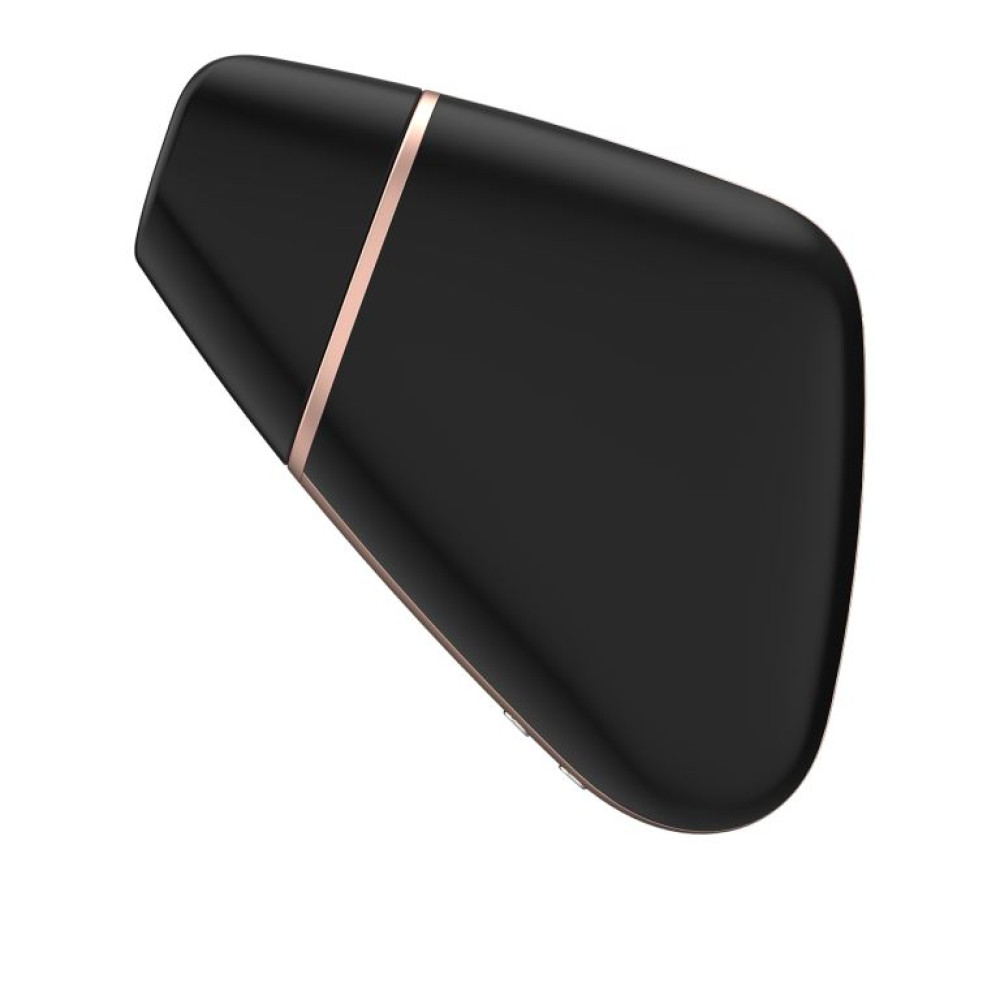 Вакуумный стимулятор с вибрацией Satisfyer Love Triangle с приложением, черный, 8.7 х 6.7 см фото №6 — секс игрушки: Украина, NO TABOO